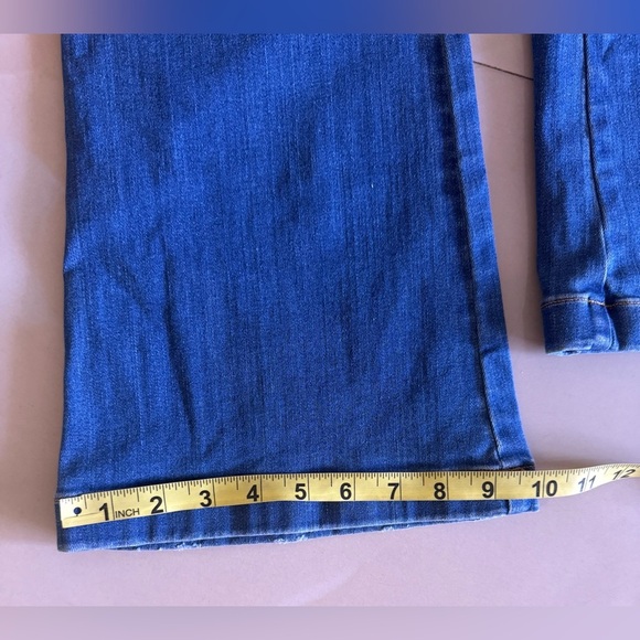 SPANX Flare Jeans Midnight Shade M Regular pull on blue jeans - Picture 9 of 15